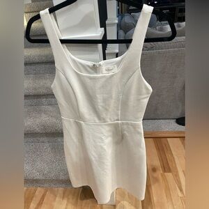 Bohme White Lined Sleeveless Dress